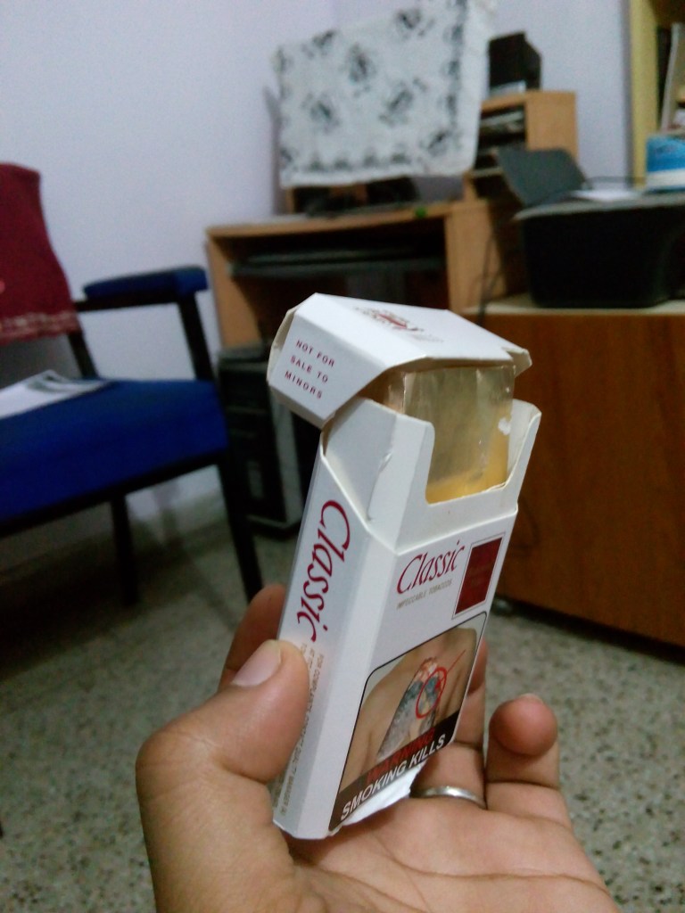 Foil positioned to reflect light