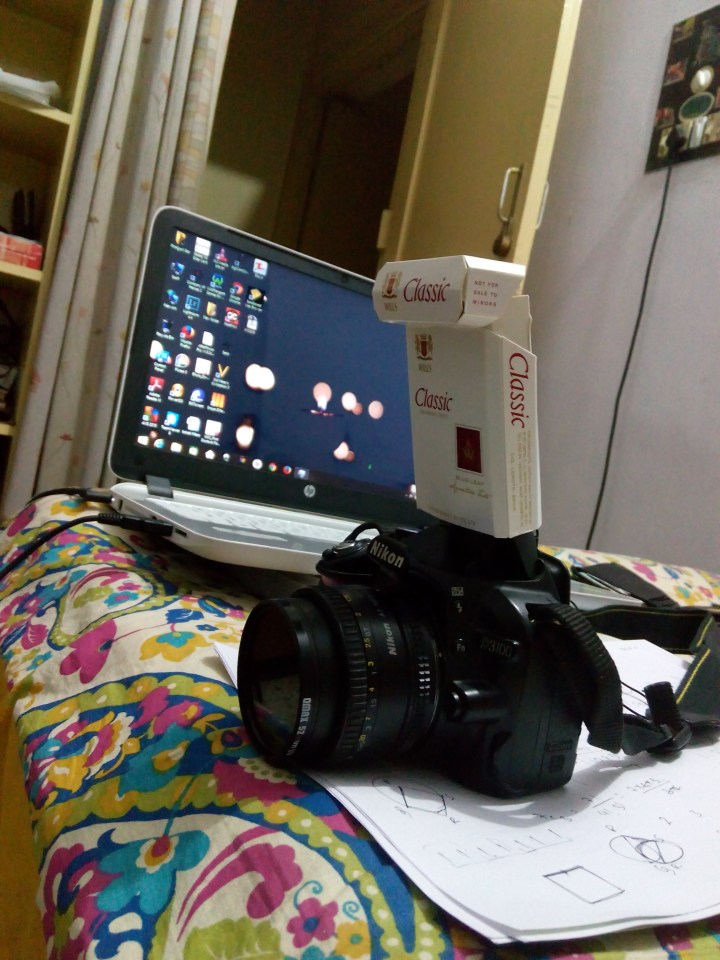 Repurposed pack clipped on on board flash another view