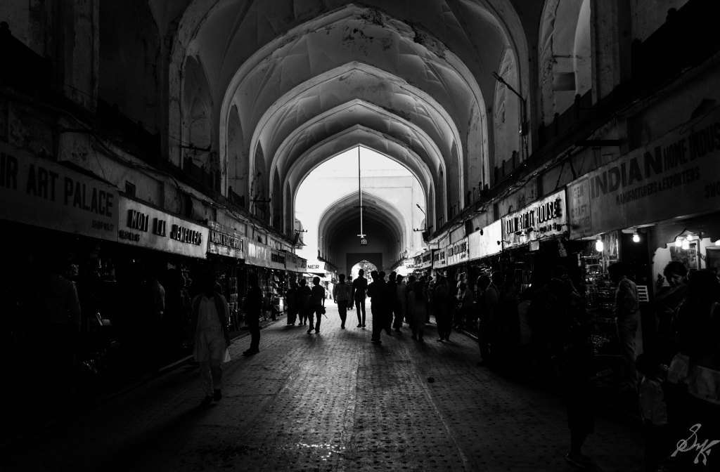 Shops in Chatta Chowk, Red Fort, India