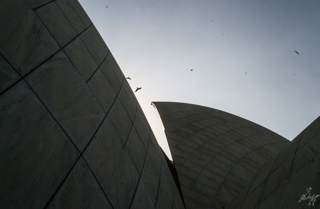 Arches of Lotus Temple, Delhi, India
