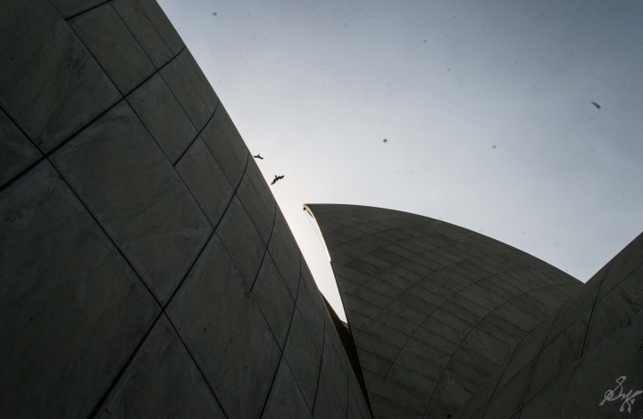 Arches of Lotus Temple, Delhi, India