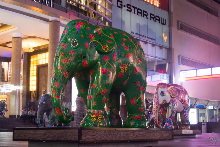Green Elephant from Elephant Parade, Mumbai 