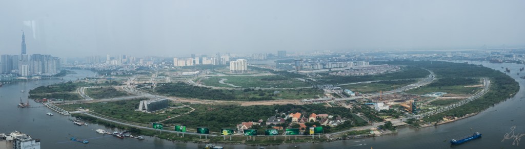 Panorama from the Bitexco Financial Tower, Saigon