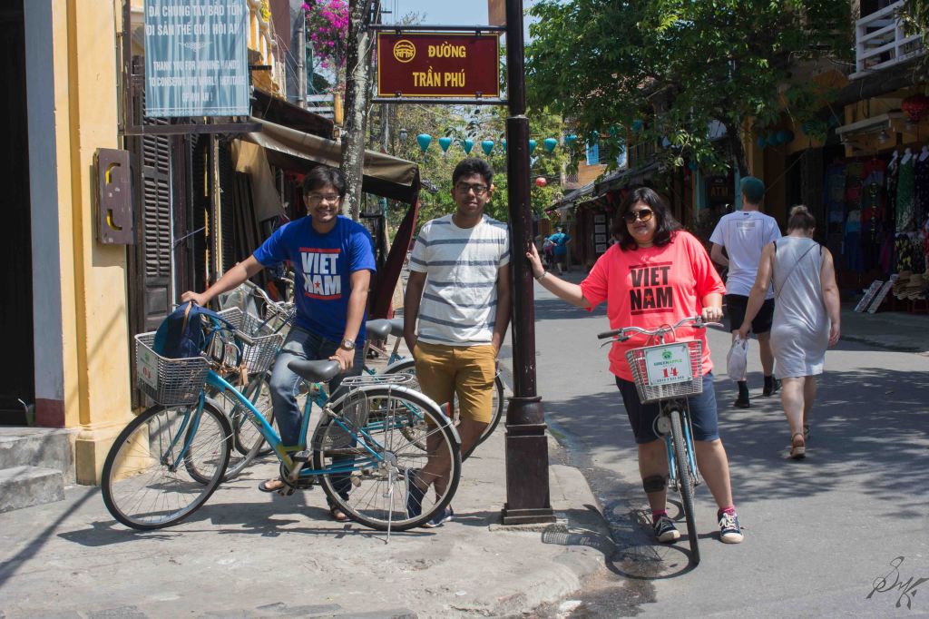 We travelled on bicycles, Hoi An