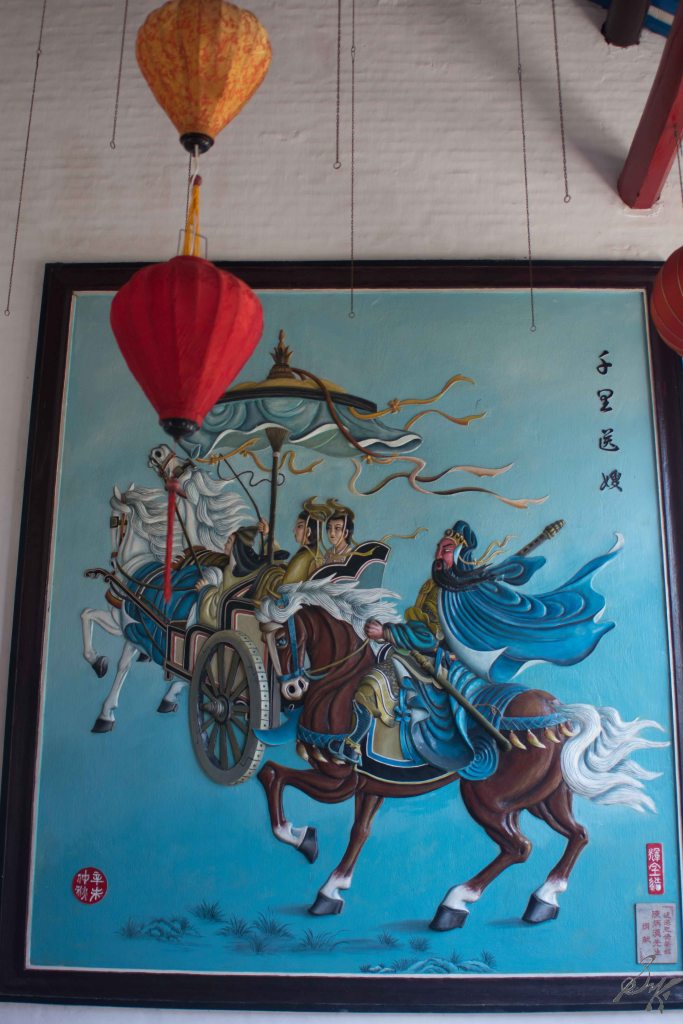 Murals at the Cantonese Assembly Hall, Hoi An