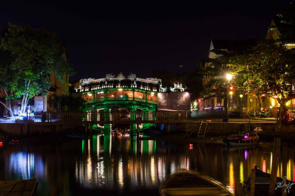 The Japanese Covered Bridge at Night, Hoi An, Vietnam