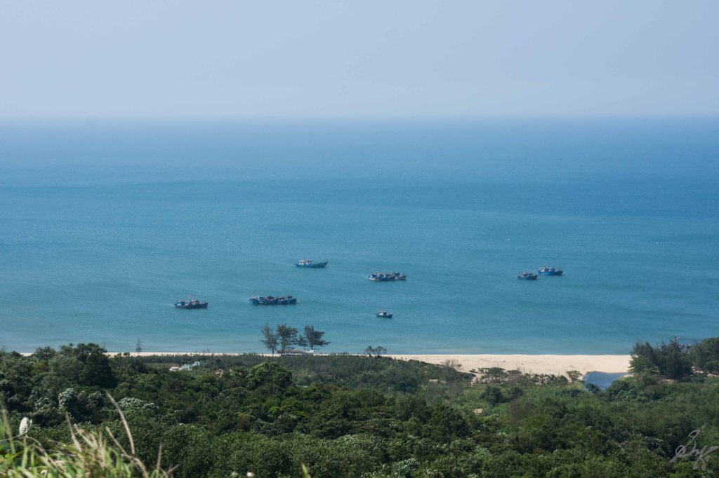 The sea on the eastern shore, boats Vietnam The sea on the eastern shore, boats Vietnam