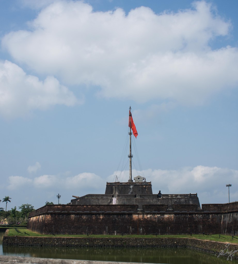 The flagpost at the Imperial Citadel, Hue, Vietnam