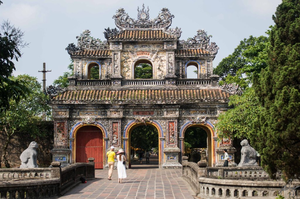 One of the many gates of the Imperial Citadel, Hue, Vietnam