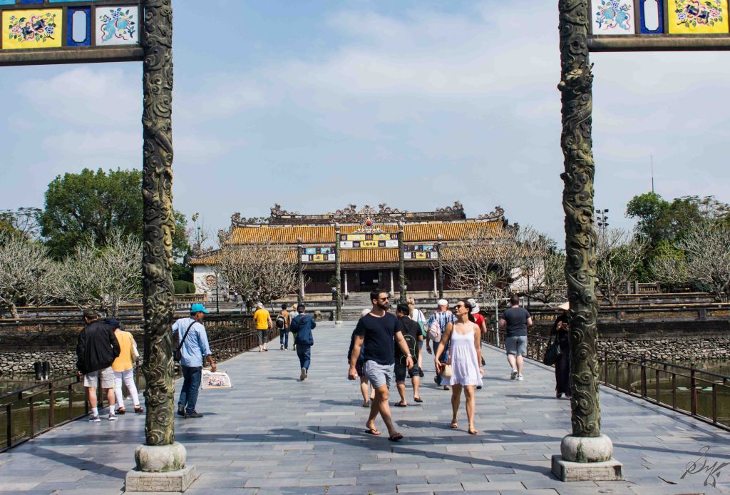 Onwards to the centre of the citadel, Hue, Vietnam