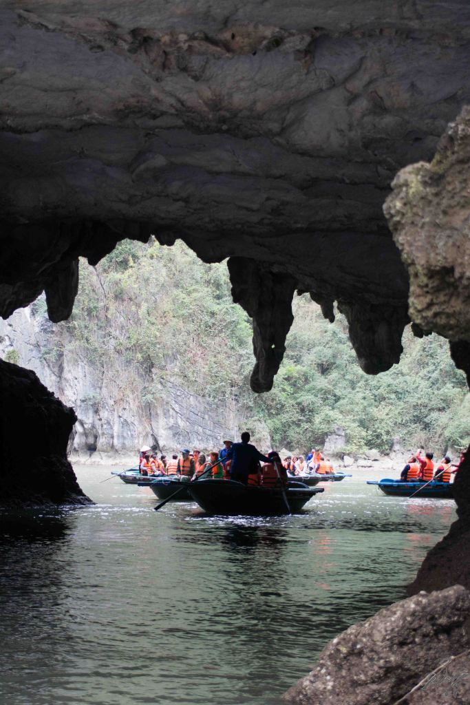 Through a cave, Ha Long Bay, Vietnam