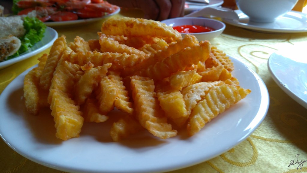 Fried potatoes, Ha Long Bay, Vietnam