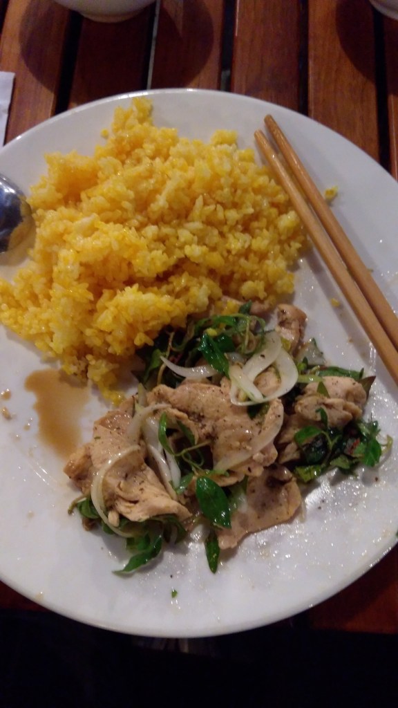 Spicy rice and chicken fried, Hoi An